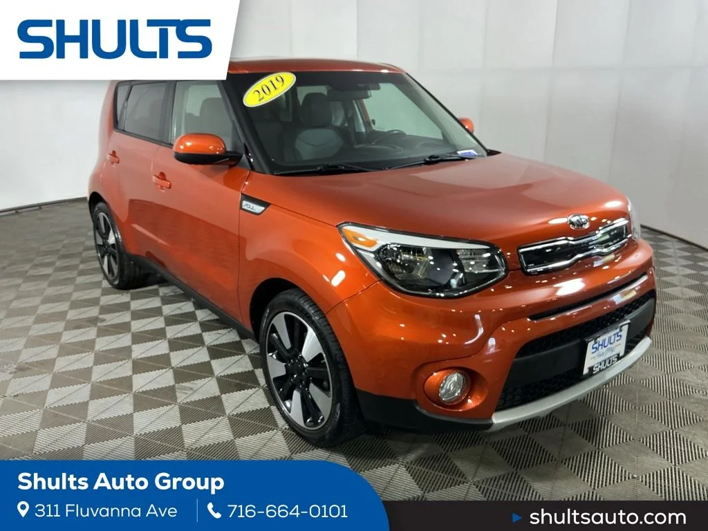 Certified Used 2019 Orange Kia Plus image 1