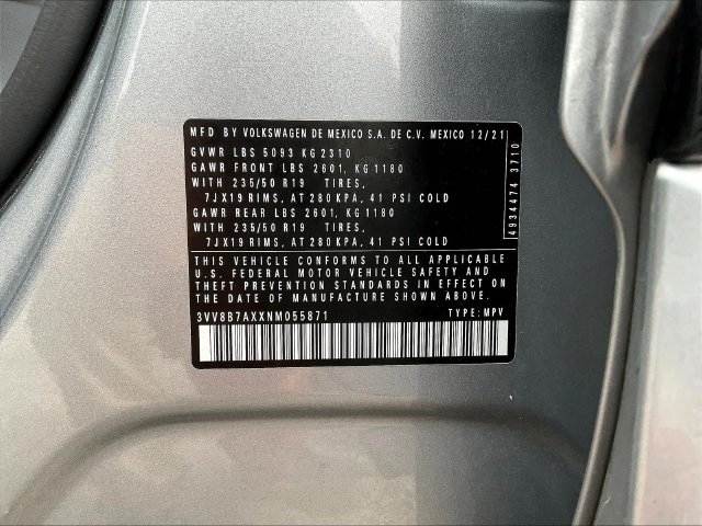 Used 2022 Silver Volkswagen 2.0T SE R-Line Black image 9
