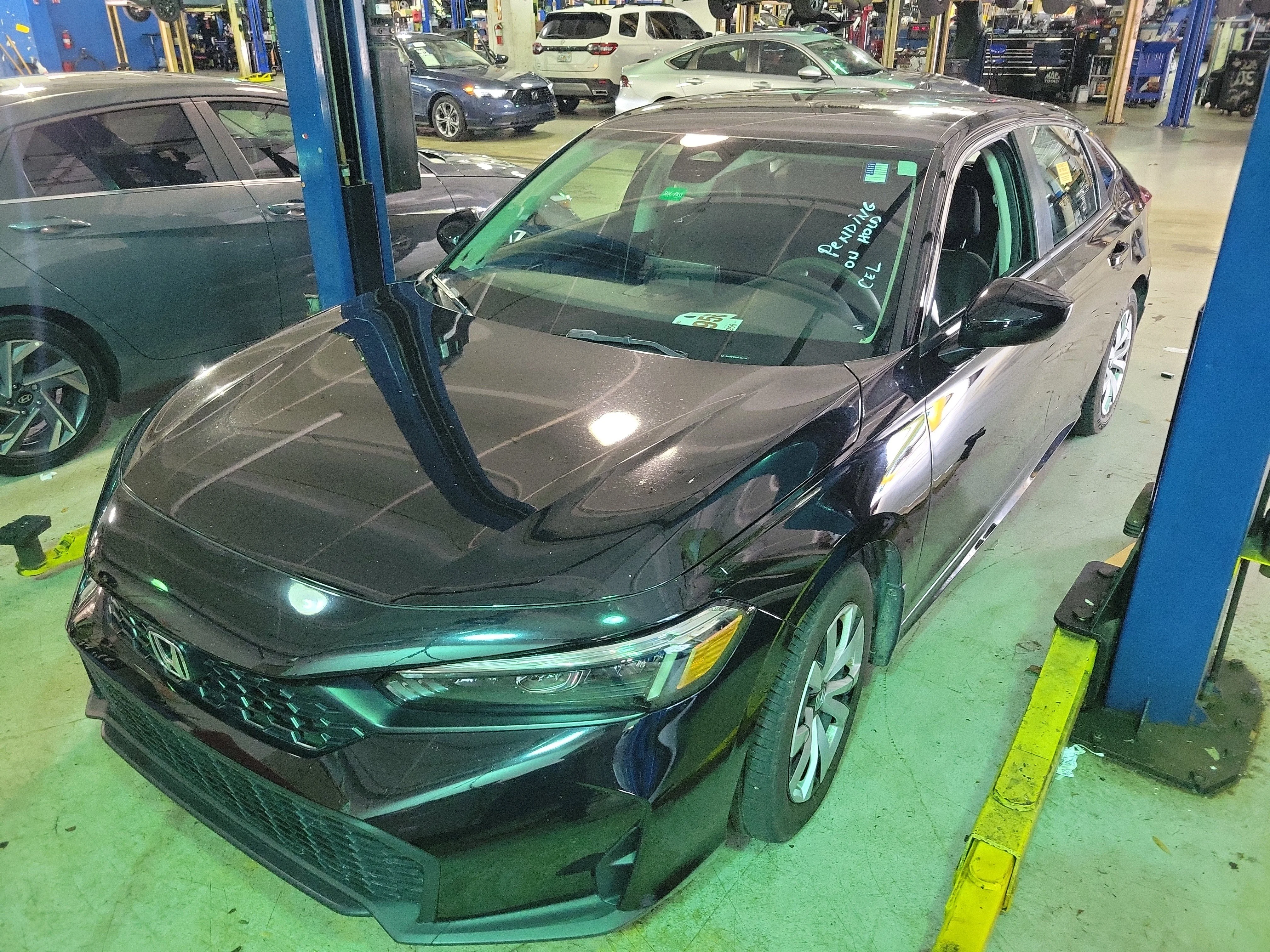 Certified Used 2025 Crystal Black Pearl Honda 4D LX image 2