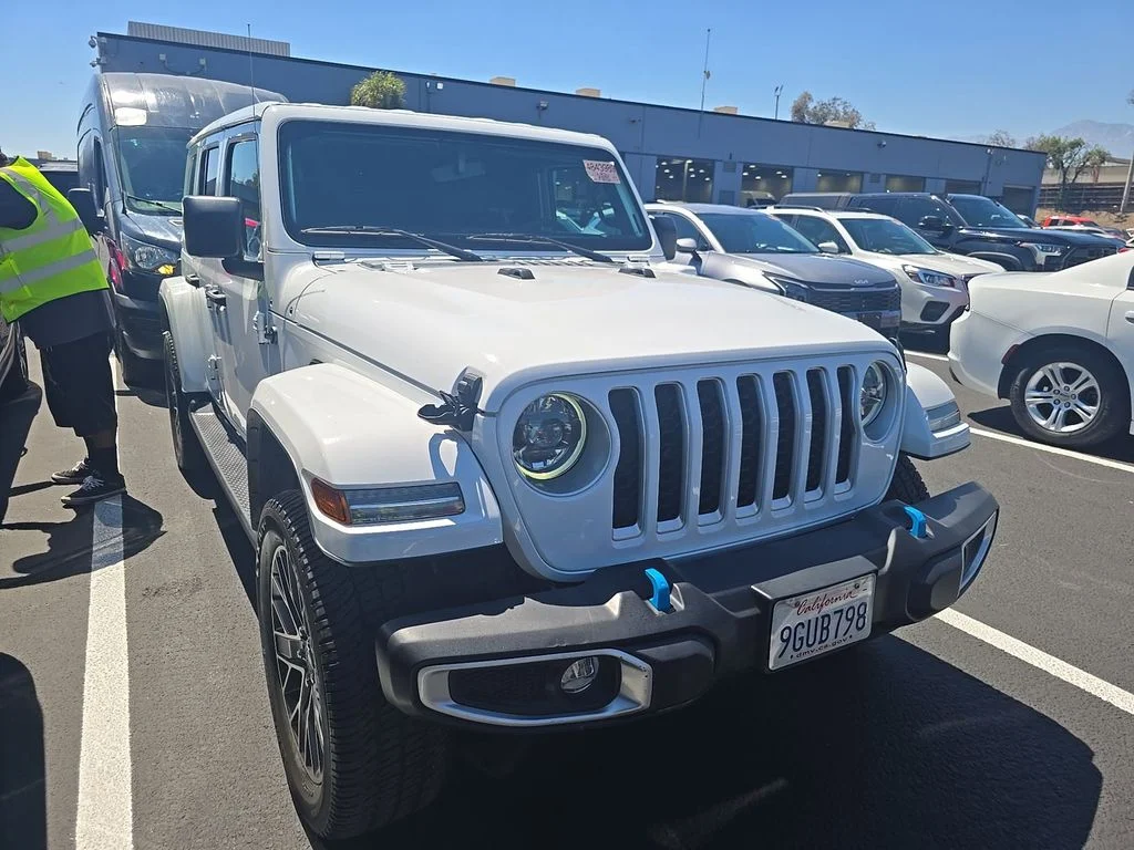Used 2023 White Jeep Sahara 4xe image 4