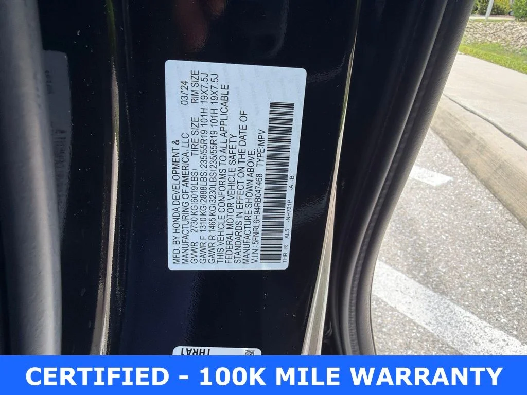 Certified Used 2024 Crystal Black Pearl Honda Elite image 21