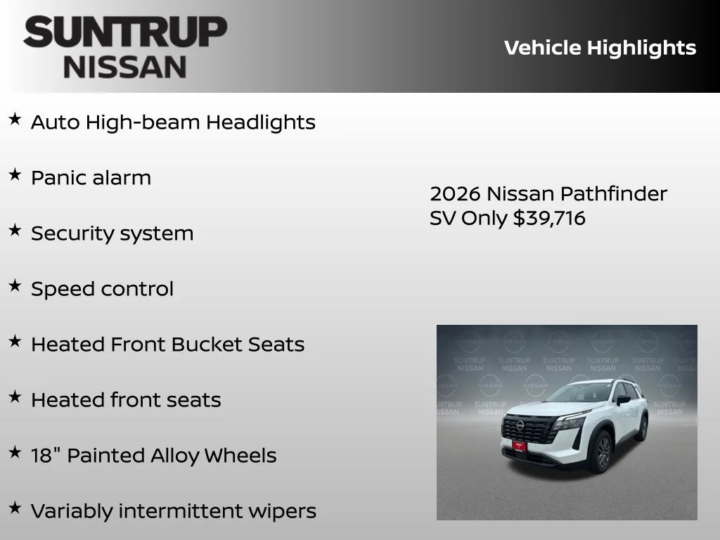 New 2026 White Nissan SV image 30