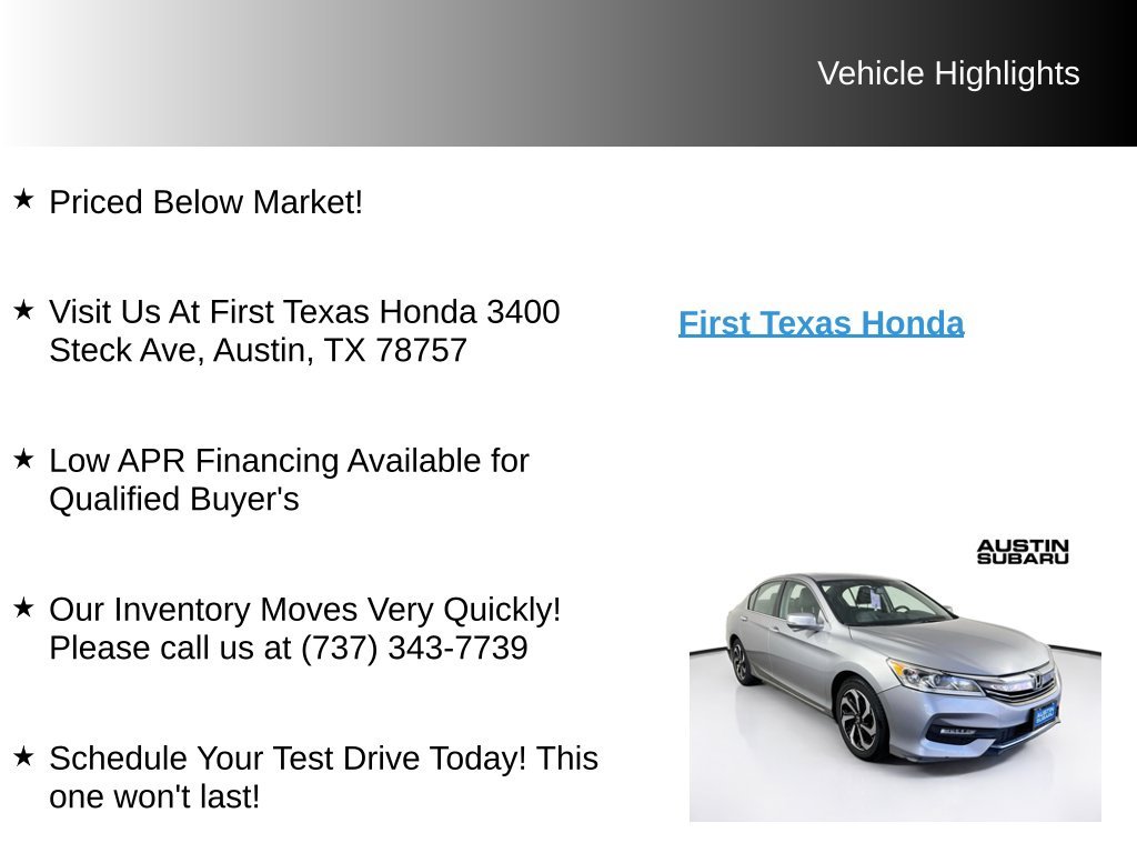 Used 2016 Silver Honda EX-L image 9