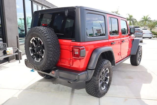 Used 2024 Red Clearcoat Jeep Rubicon 4xe image 3