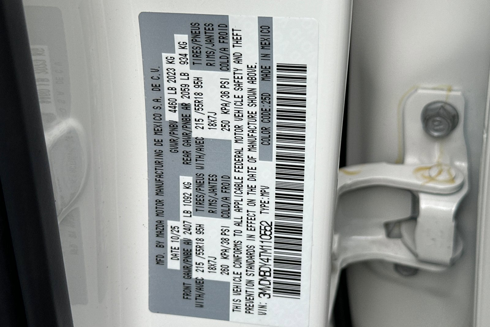 New 2026 SNOWFLAKE WHITE PEARL MAZDA 2.5 Turbo Aire Edition image 35