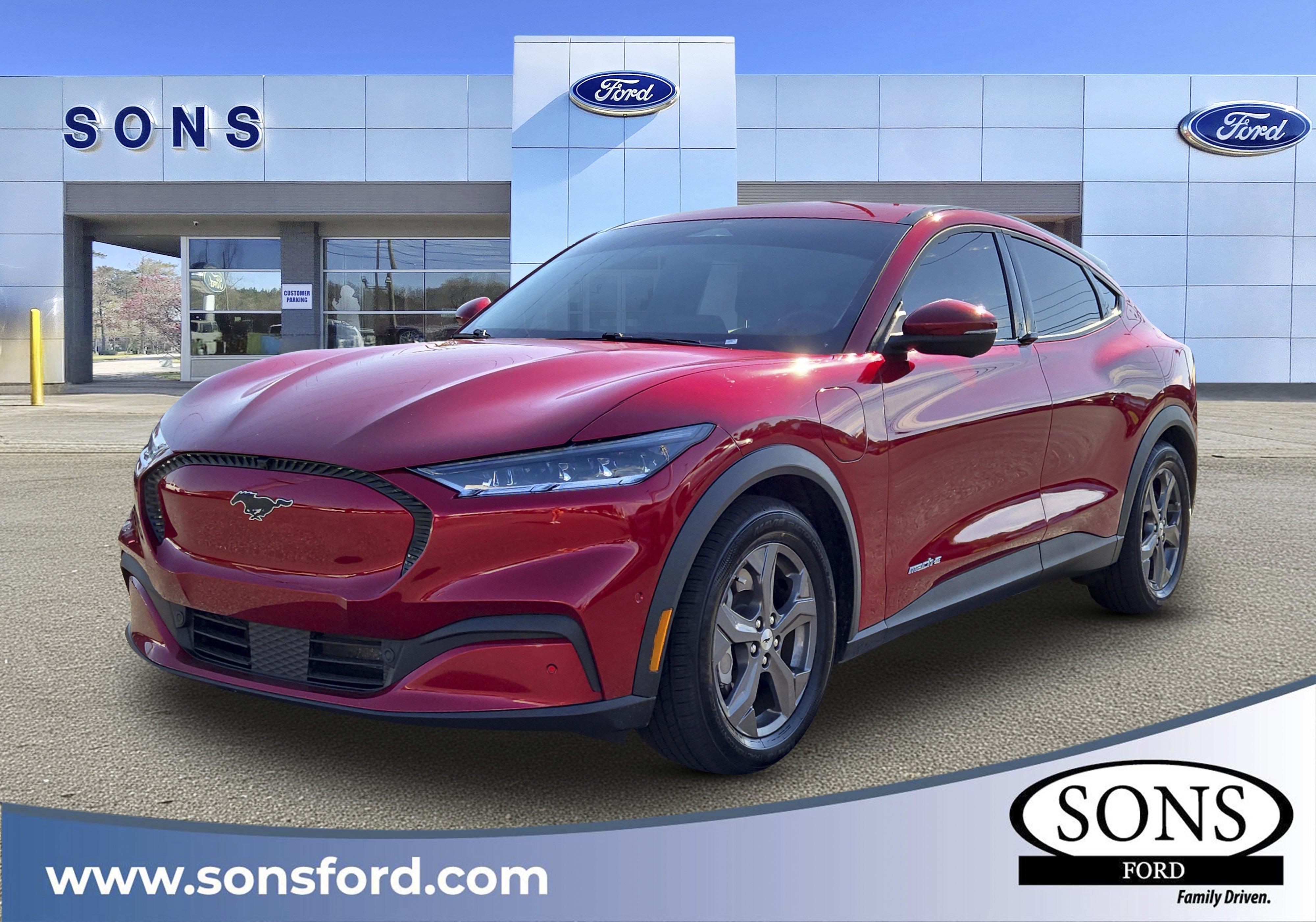 Certified Used 2022 Red Metallic Ford Select image 1