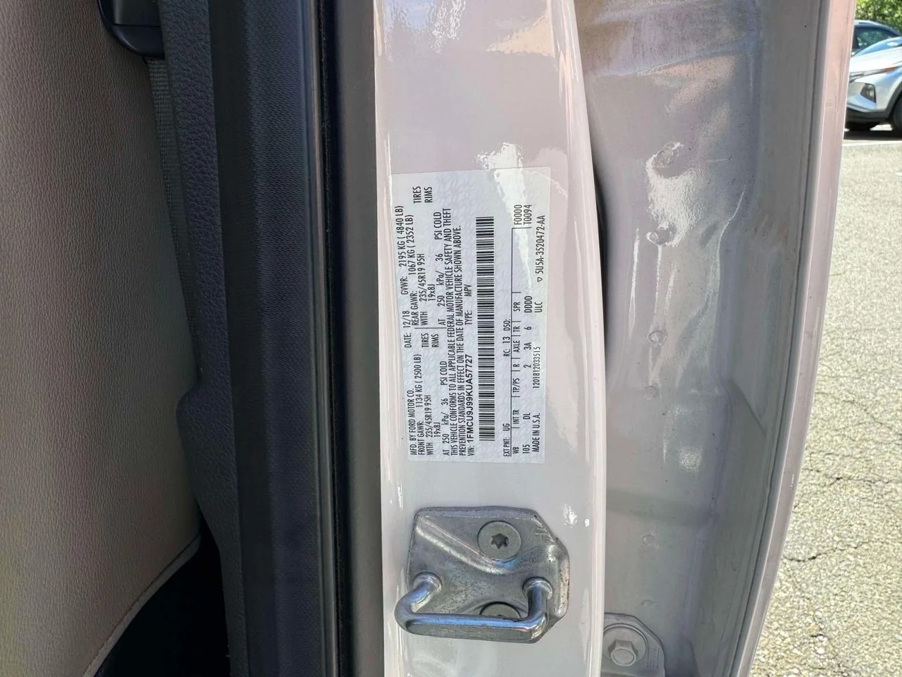Used 2019 White Platinum Clearcoat Metallic Ford Titanium image 15