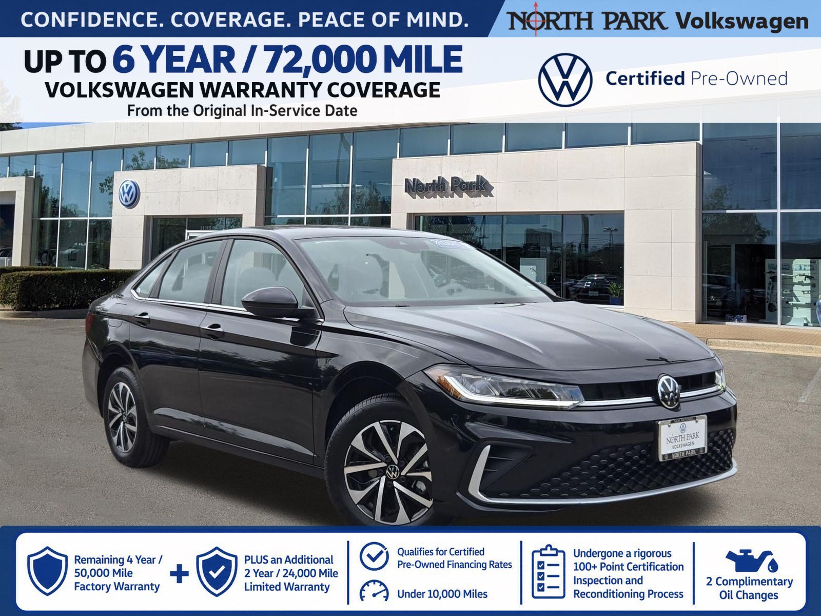 Certified Used 2026 Black Volkswagen S image 1