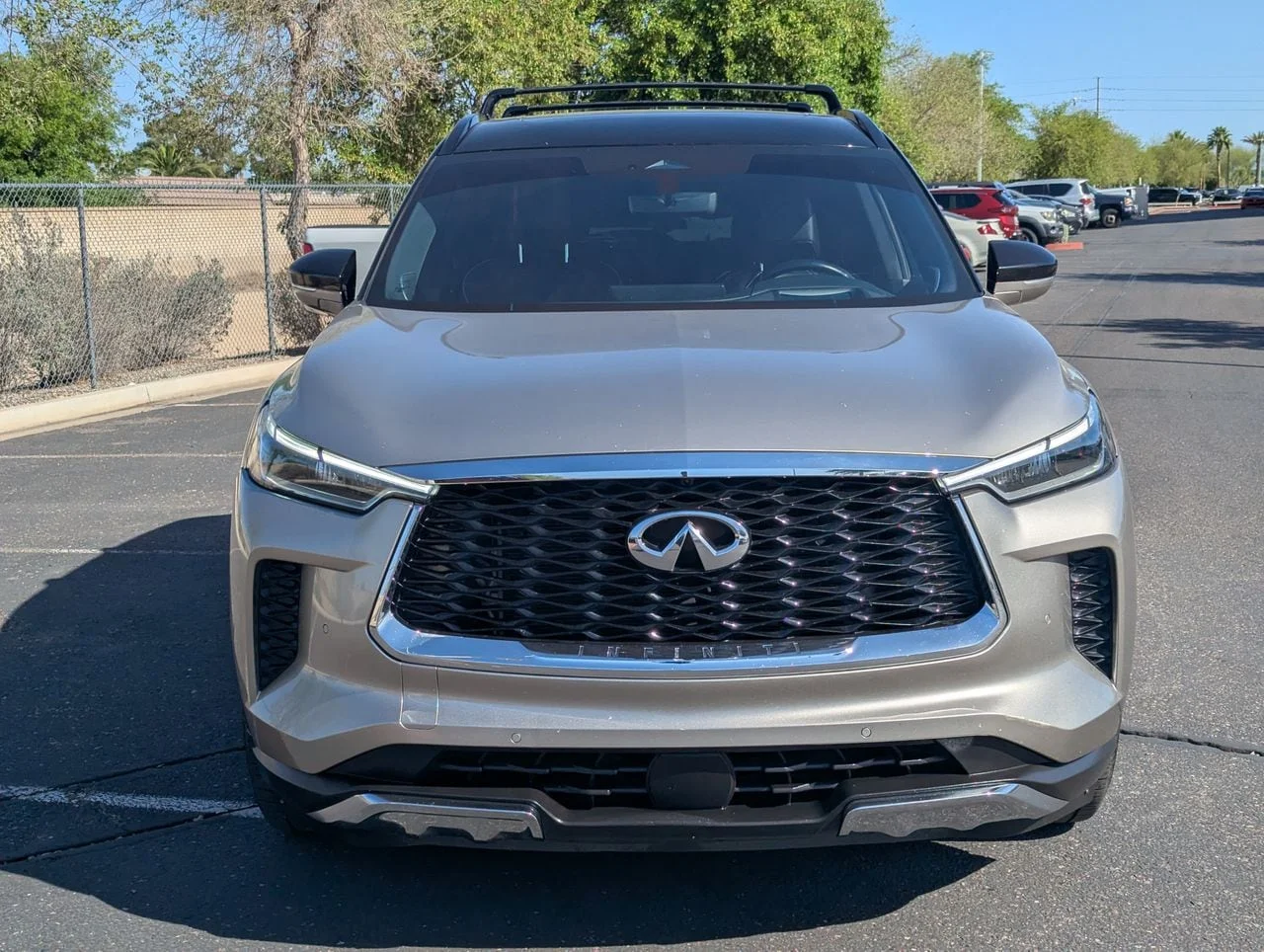 Certified Used 2022 Warm Titanium Black Obsidian INFINITI Autograph image 8
