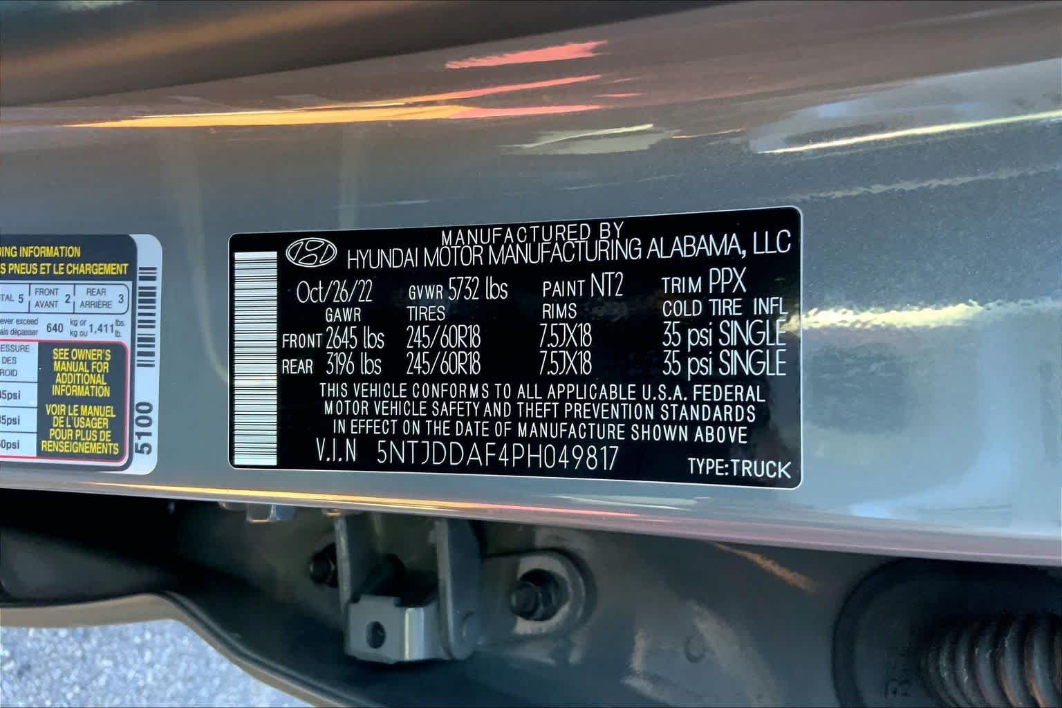 Used 2023 Hampton Gray Hyundai SEL Premium image 28