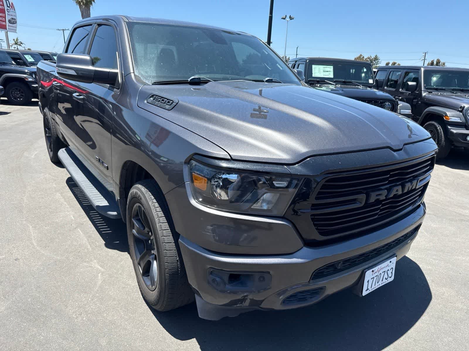 Used 2020 Granite Crystal Metallic Clearcoat Ram Big Horn image 8