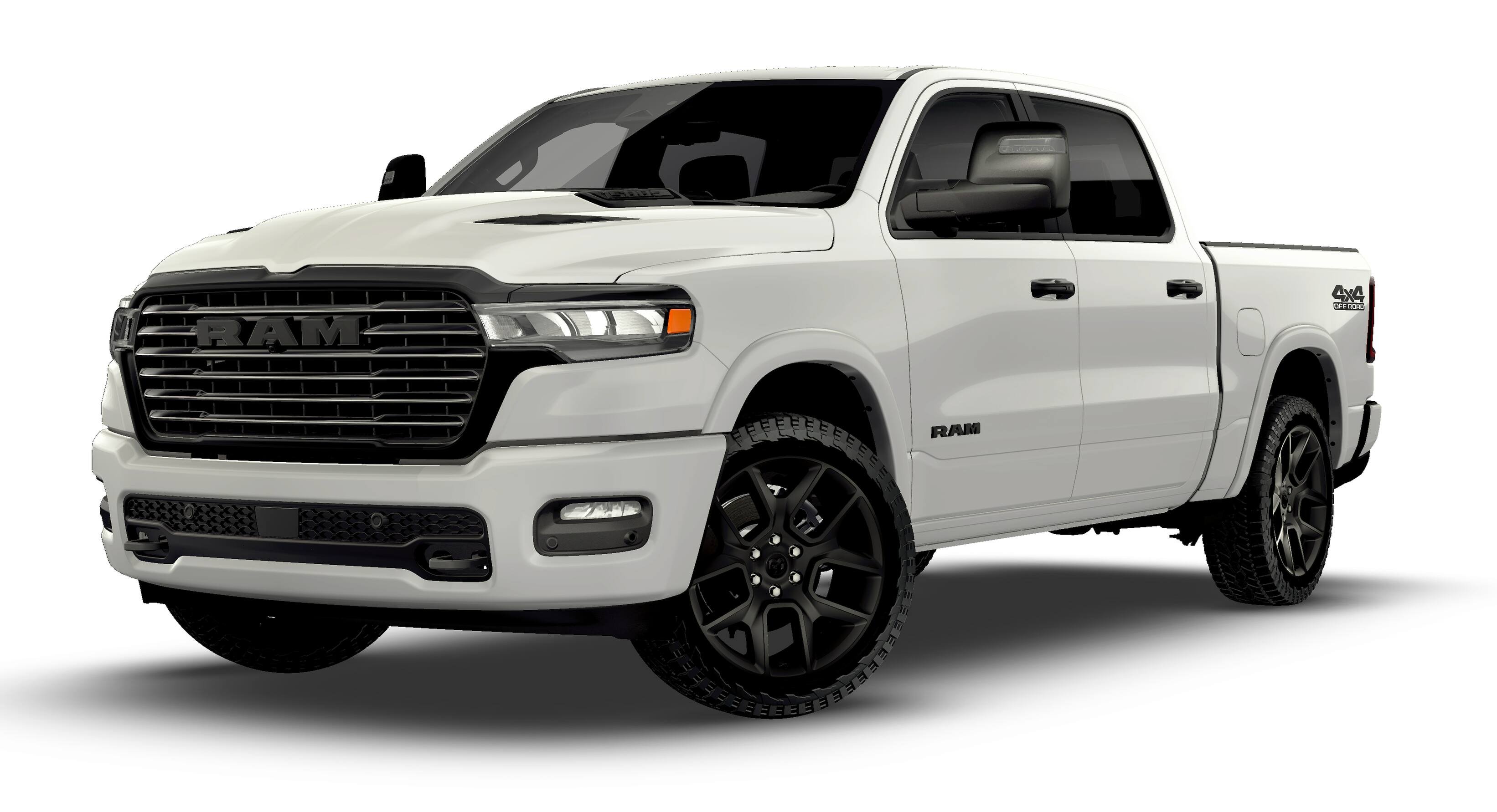 New 2026 Bright White Clear-Coat Exterior Paint RAM Laramie image 13
