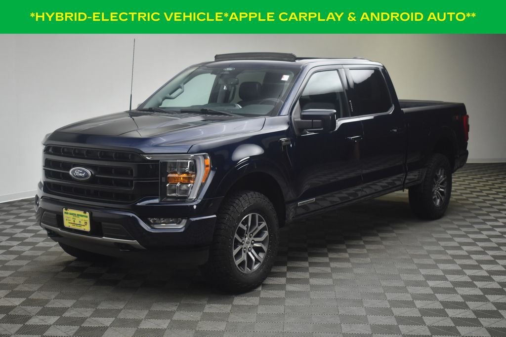 Used 2022 Atlas Blue Metallic Ford Lariat image 2