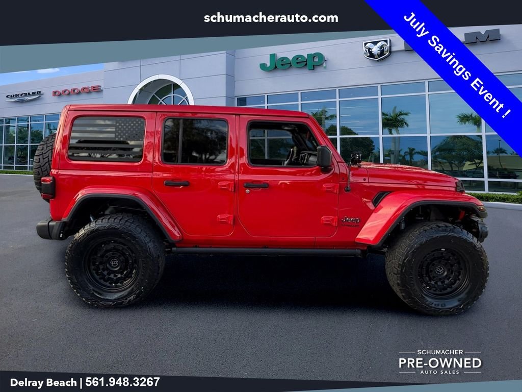 Used 2022 Red Jeep Unlimited Sahara image 8