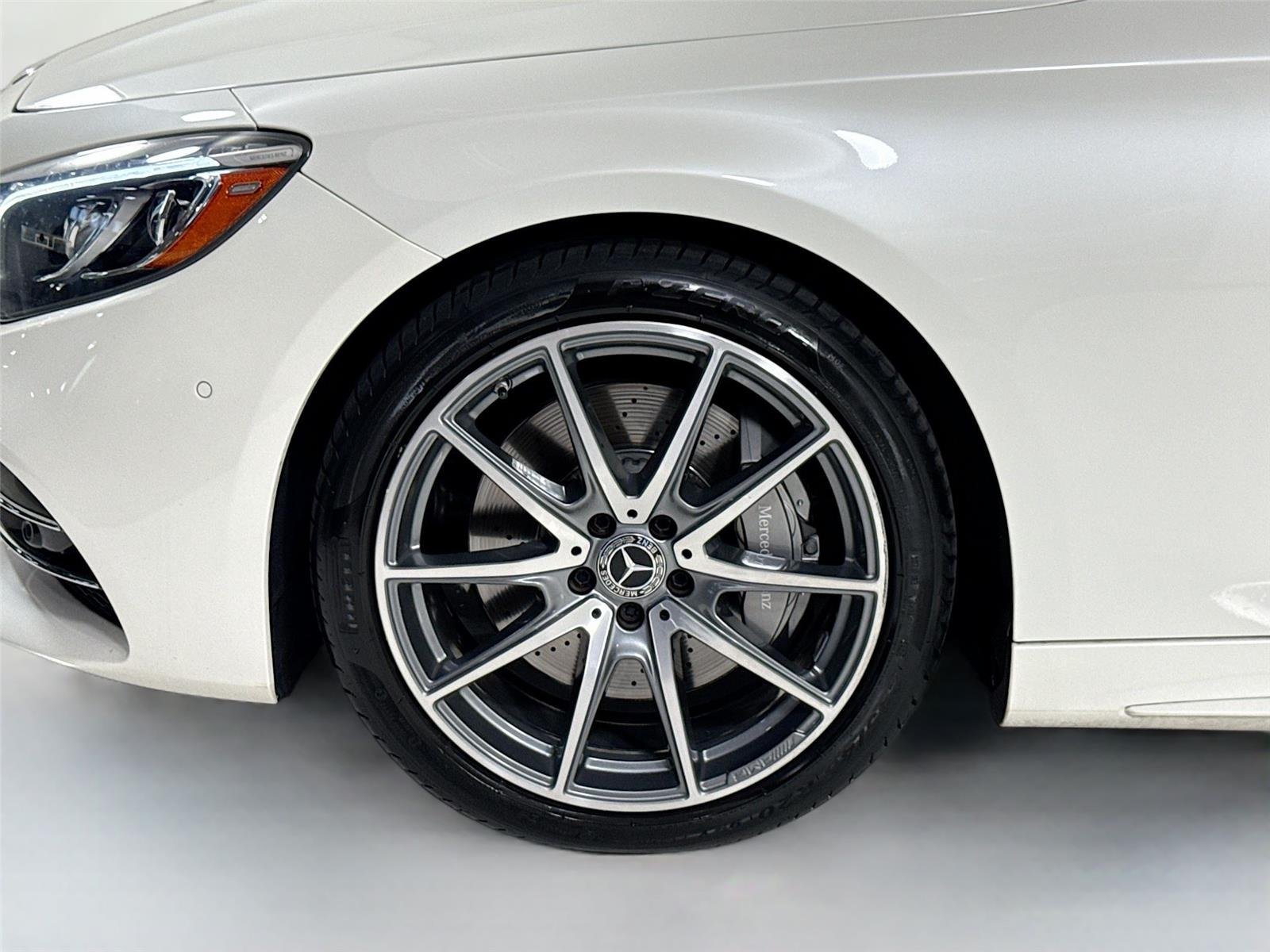 Used 2019 designo Cashmere White Magno (Matte Finish) Mercedes-Benz S 560 Cabriolet | AMG® Line | Premium Pkg | Driver Assist Pkg image 37