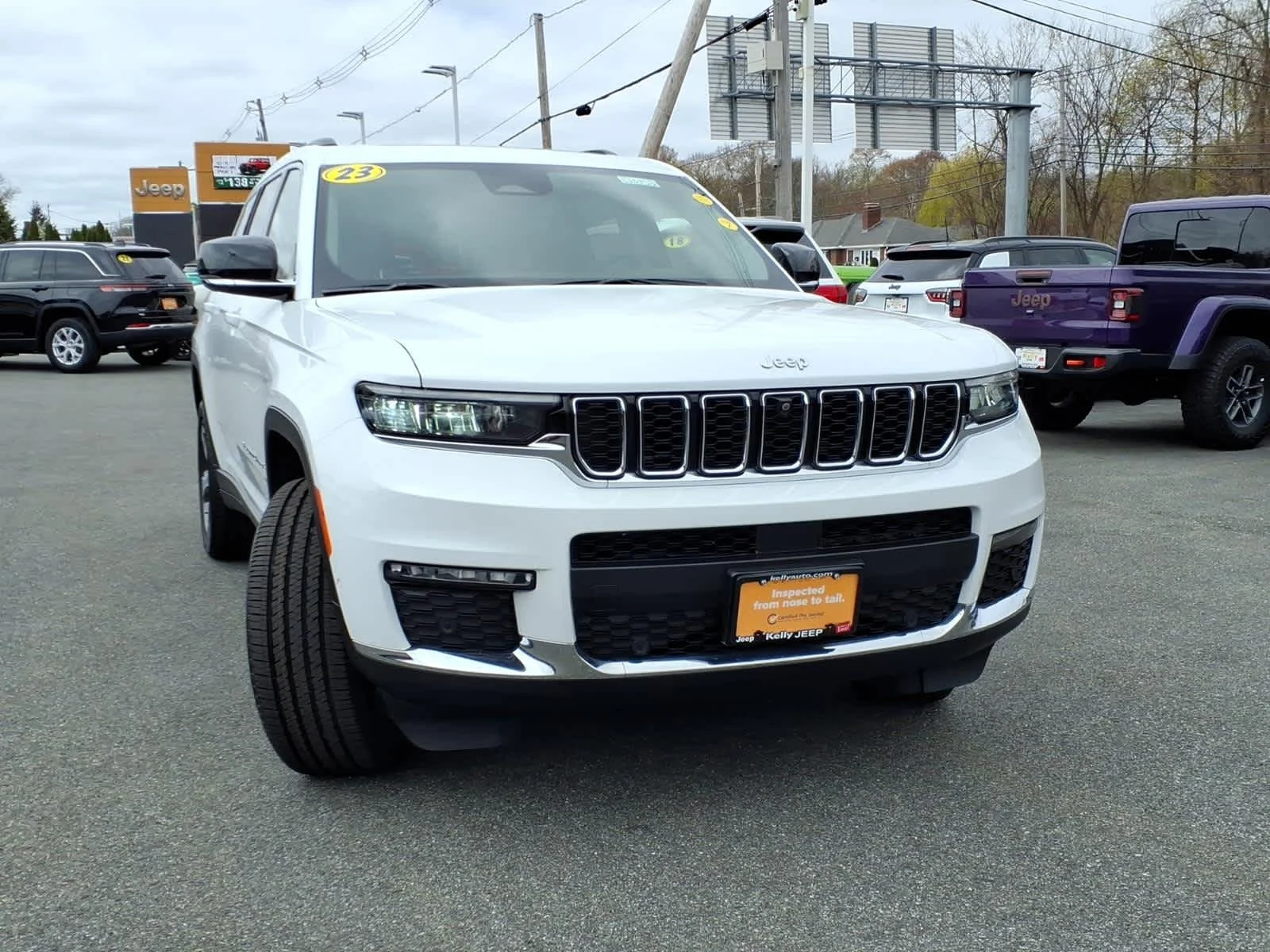 Certified Used 2023 Bright White Clearcoat Jeep Limited image 4