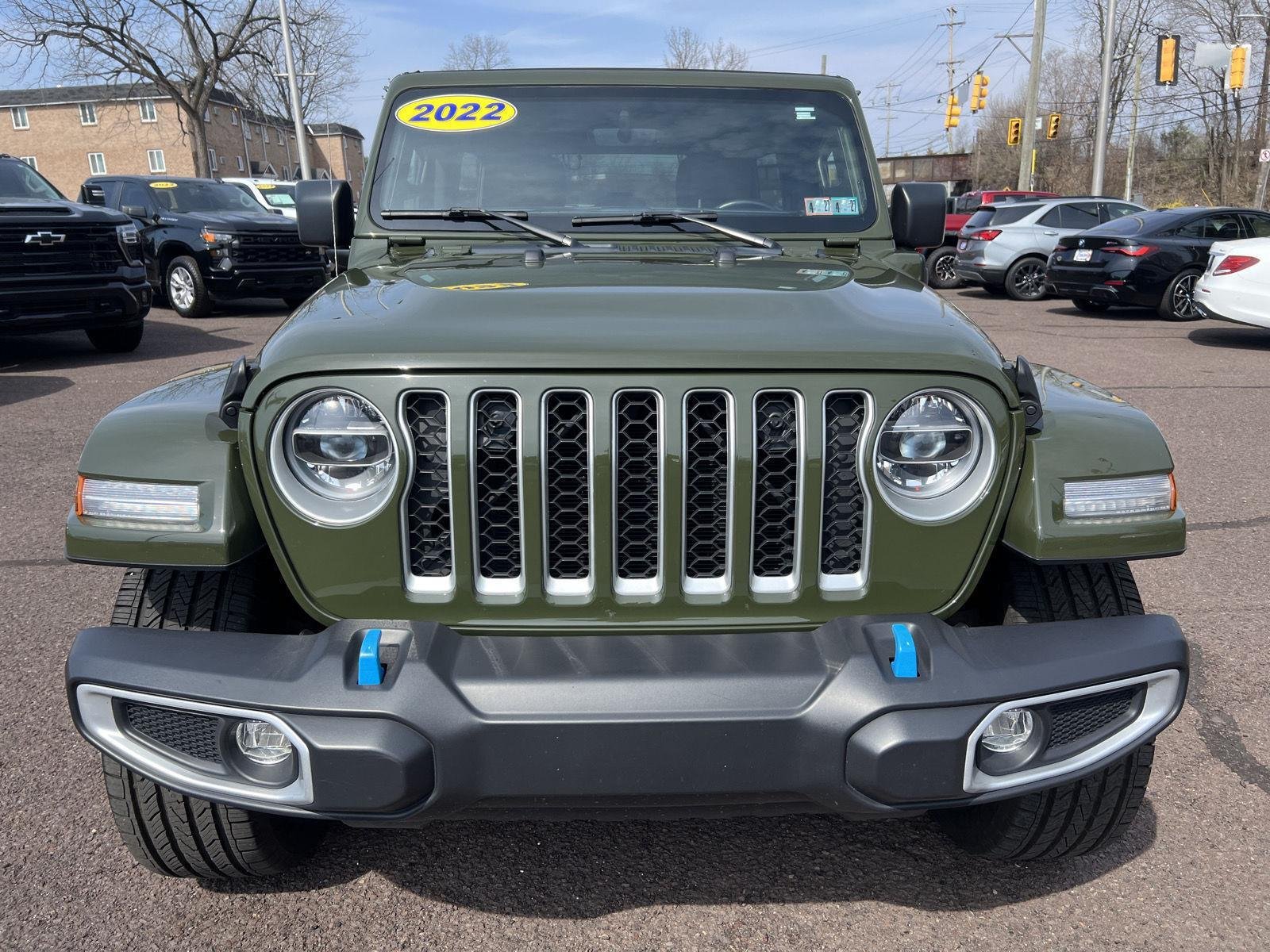 Used 2022 Jeep Wrangler Unlimited Sahara 4XE with VIN 1C4JJXP60NW275294 for sale in Phoenixville, PA