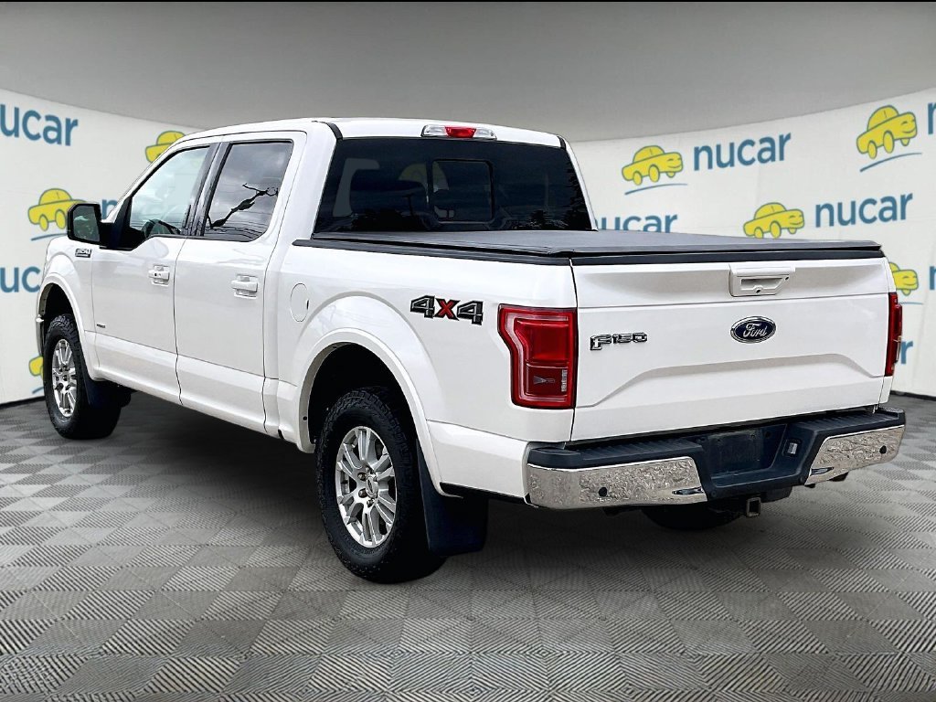 Used 2016 White Platinum Clearcoat Metallic Ford Lariat image 4