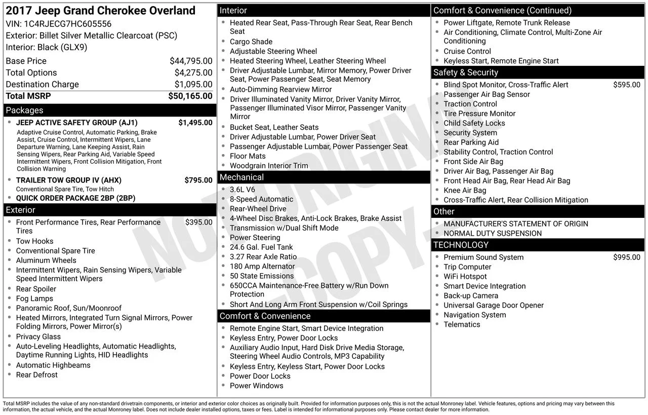 Used 2017 Silver Jeep Overland image 39