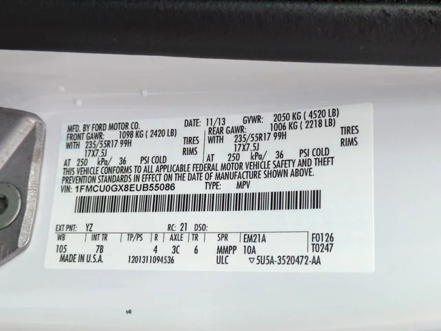 Used 2014 White Ford SE image 34