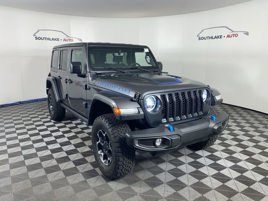 Used 2023 Jeep Wrangler 4xe Rubicon 4XE with VIN 1C4JJXR64PW511204 for sale in Merrillville, IN