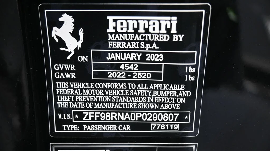 Used 2023 Black Ferrari Base image 26