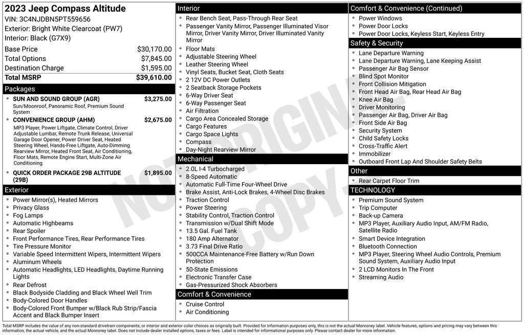 Used 2023 White Jeep Latitude image 24