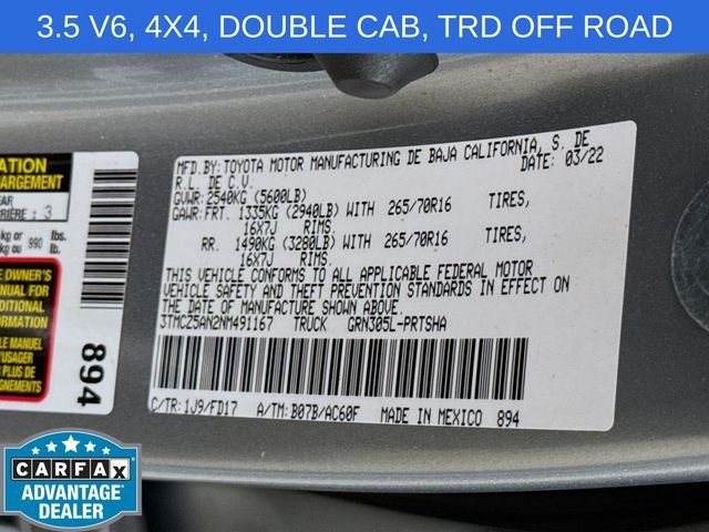 2022 Toyota Tacoma TRD Off Road - Photo 29