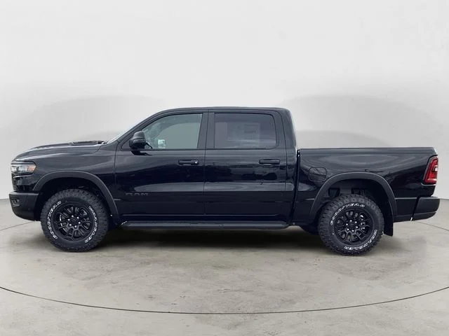 New 2026 Diamond Black Crystal Pearlcoat Ram REBEL CREW CAB 4X4 5
