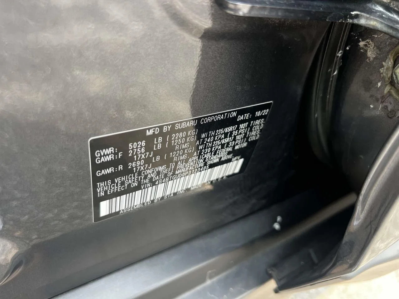 Used 2023 Magnetite Gray Metallic Subaru Wilderness image 26