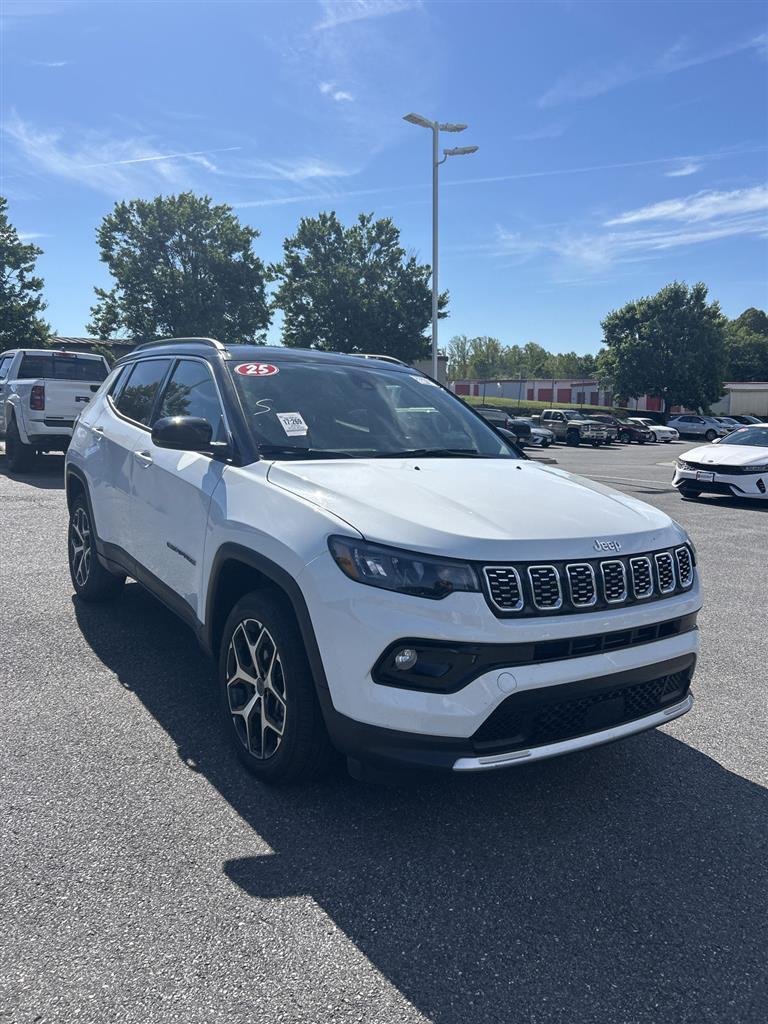 Used 2025 Bright White Clearcoat Jeep Limited image 1