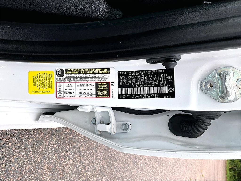 Used 2024 White Toyota LE image 34