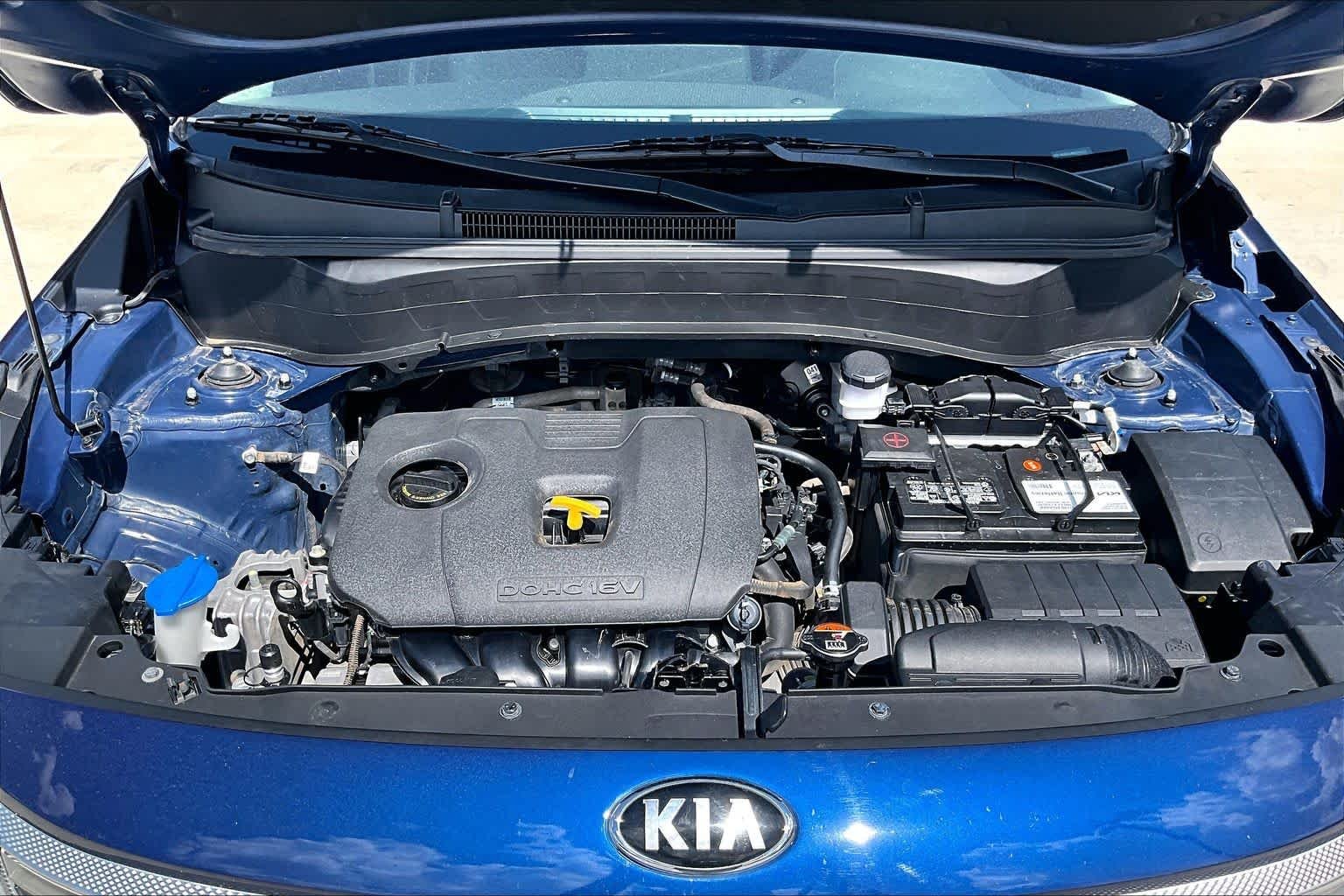 Used 2021 Dark Ocean Blue Kia EX image 28