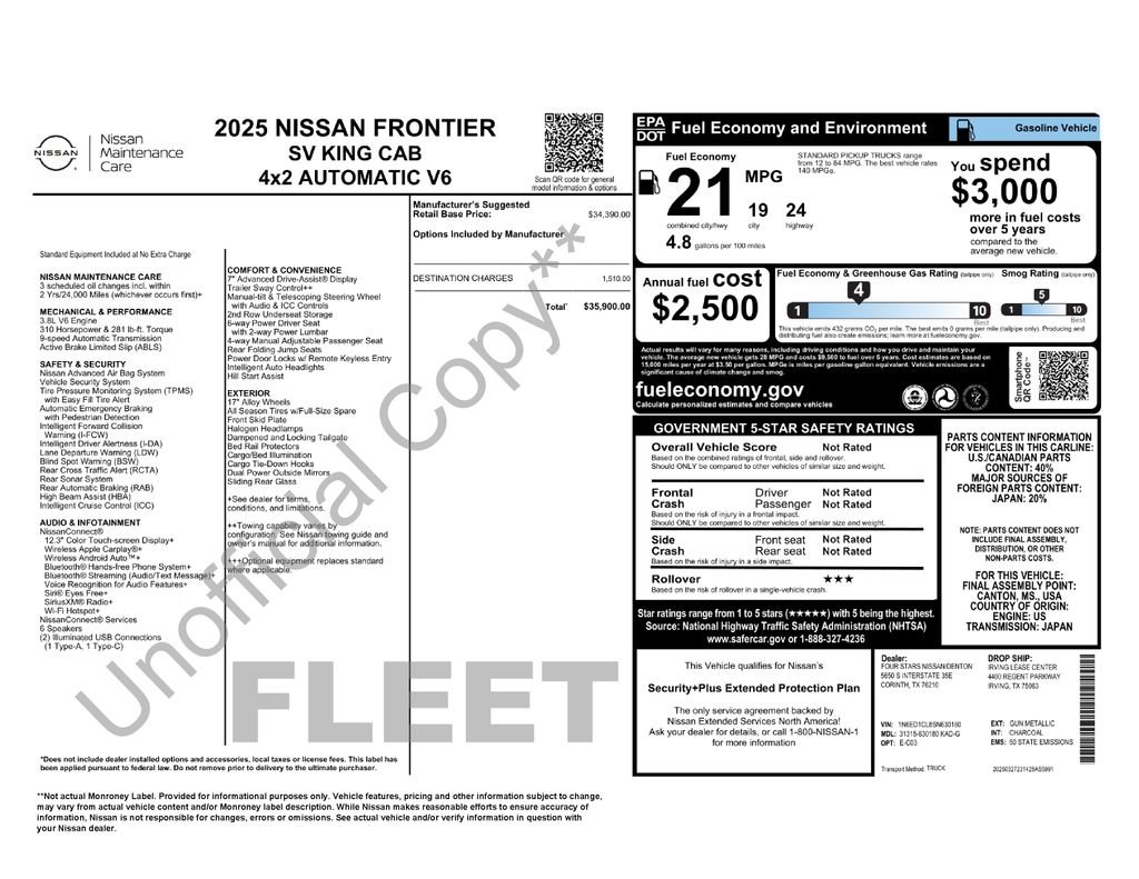 Used 2025 Gray Nissan SV image 7
