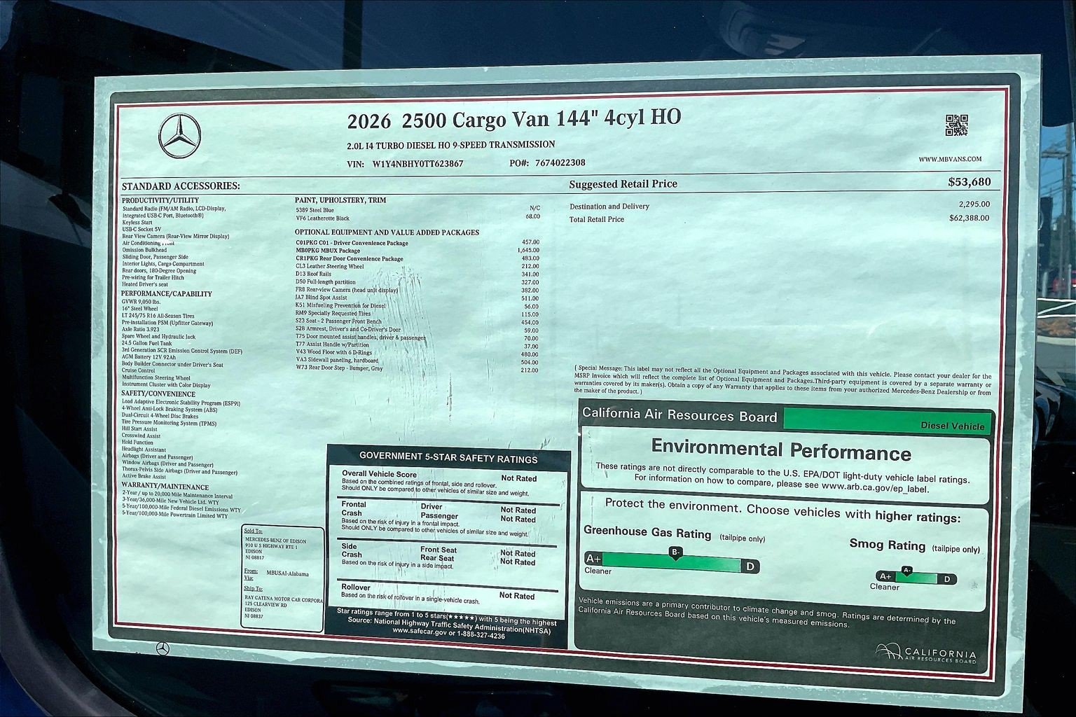 New 2026 Steel Blue Mercedes-Benz Cargo 144 WB image 20
