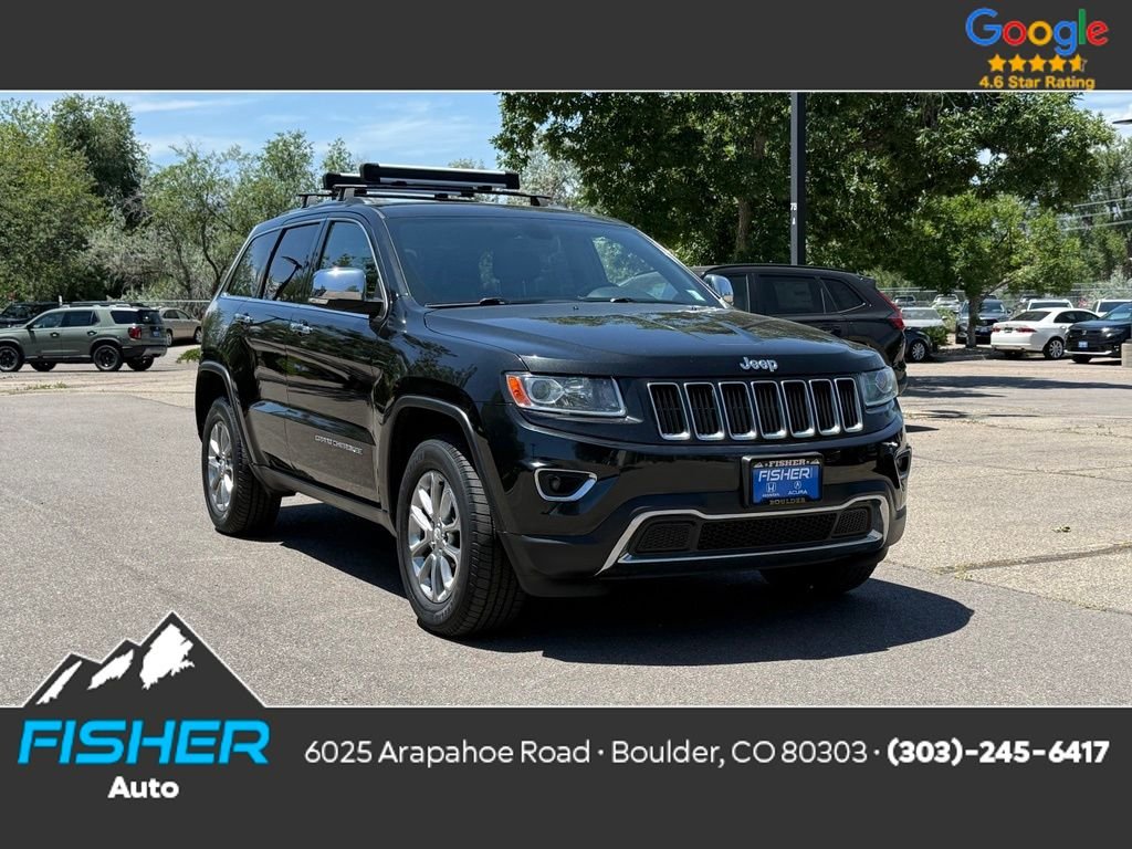 Used 2014 Brilliant Black Crystal Pearlcoat Jeep Limited image 1