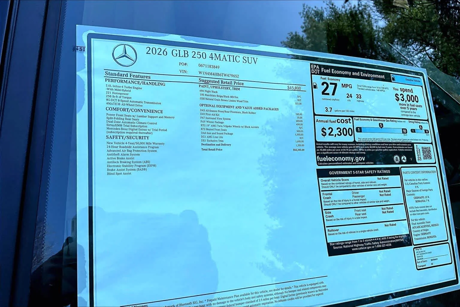 New 2026 Night Black Mercedes-Benz GLB 250 image 19