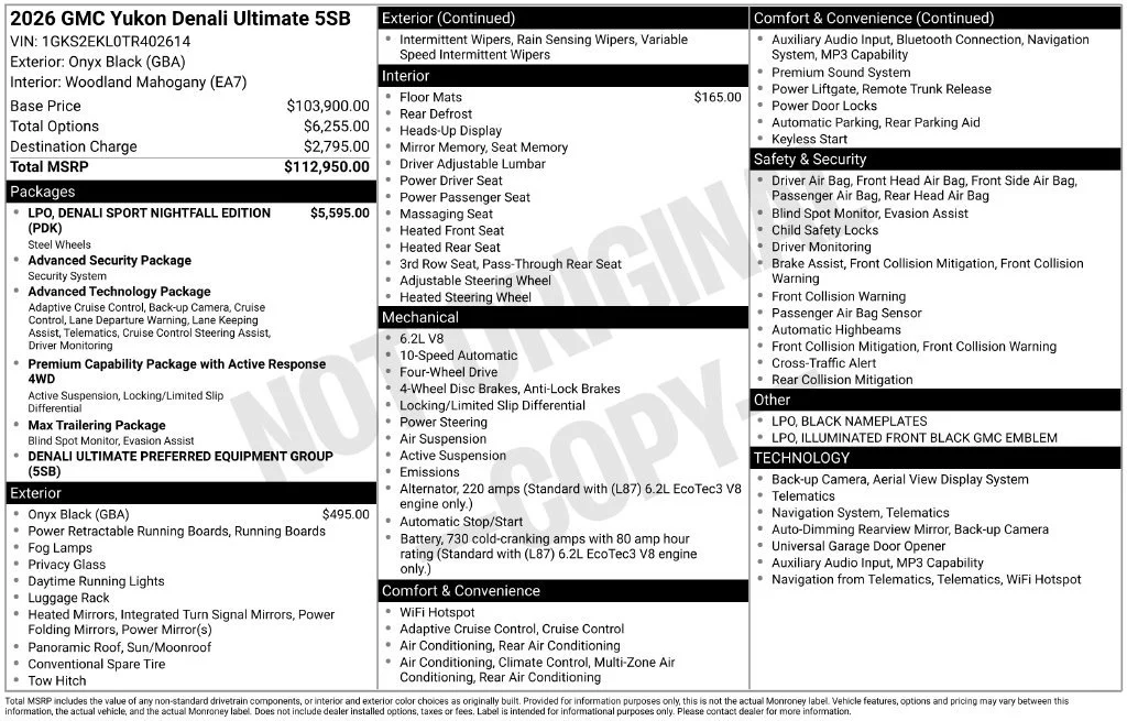 New 2026 Onyx Black GMC Denali Ultimate image 17