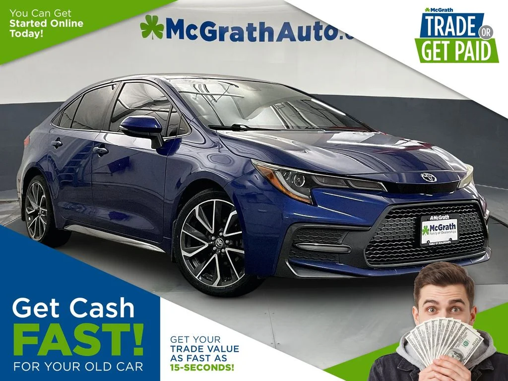 Used 2020 Blue Toyota SE image 1