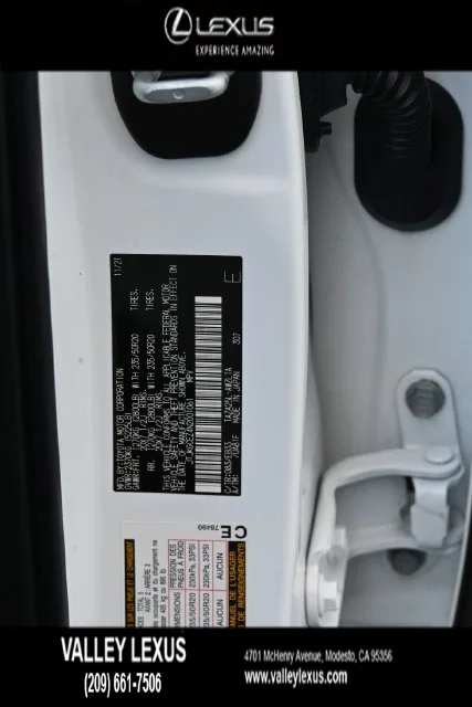 Certified Used 2022 White Lexus 350 F SPORT Handling image 23