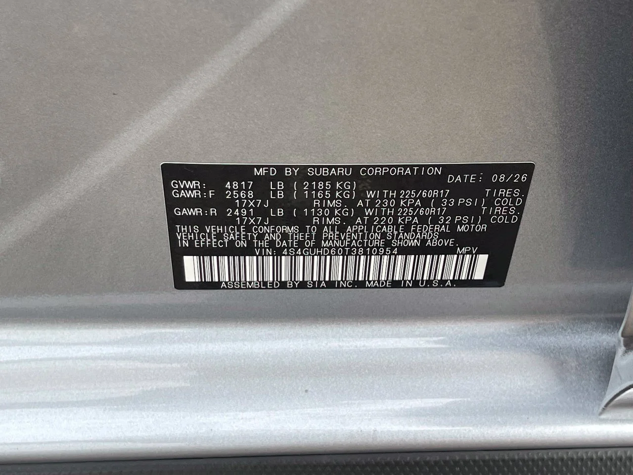 Used 2026 Ice Silver Metallic Subaru Premium image 35