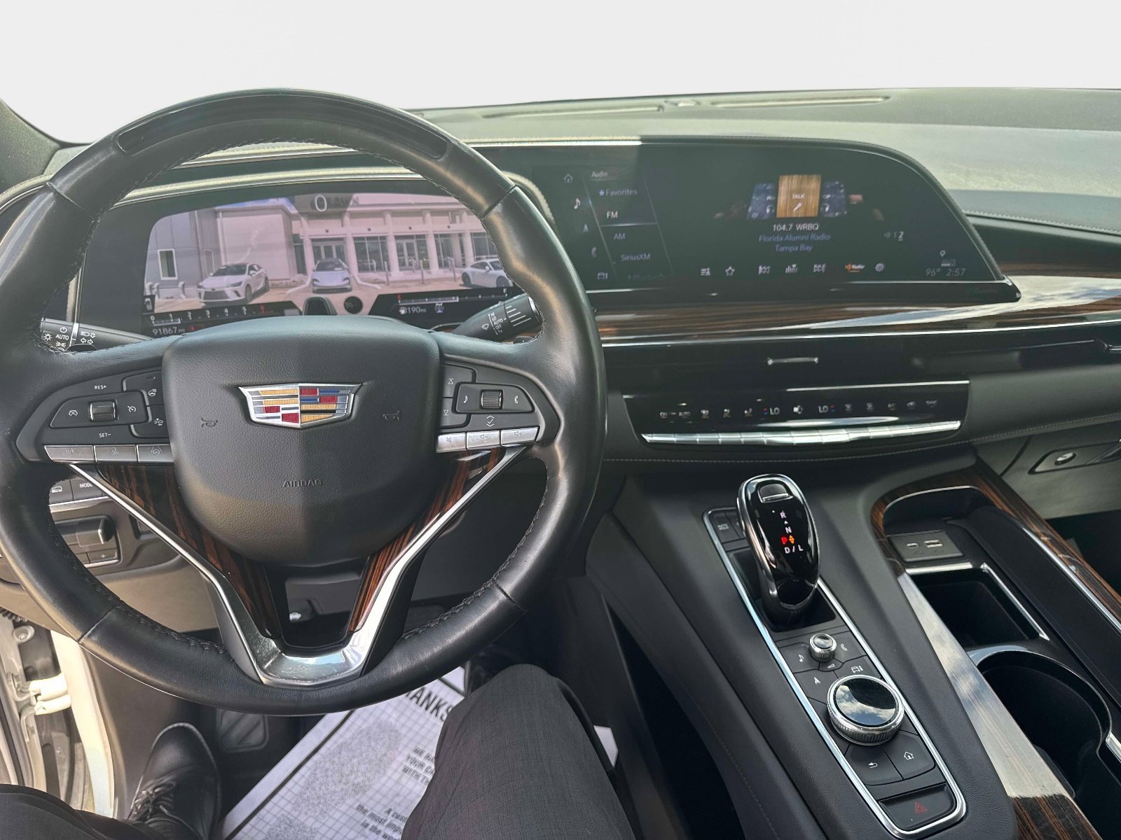 Used 2022 Crystal White Tricoat CADILLAC Premium Luxury image 15