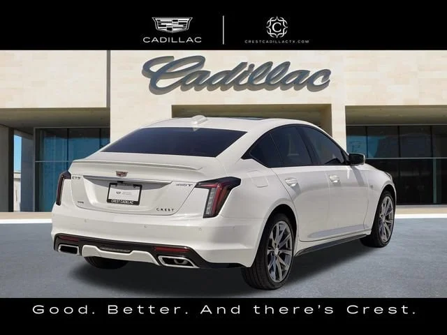 Used 2025 Crystal White Tricoat CADILLAC Sport image 2