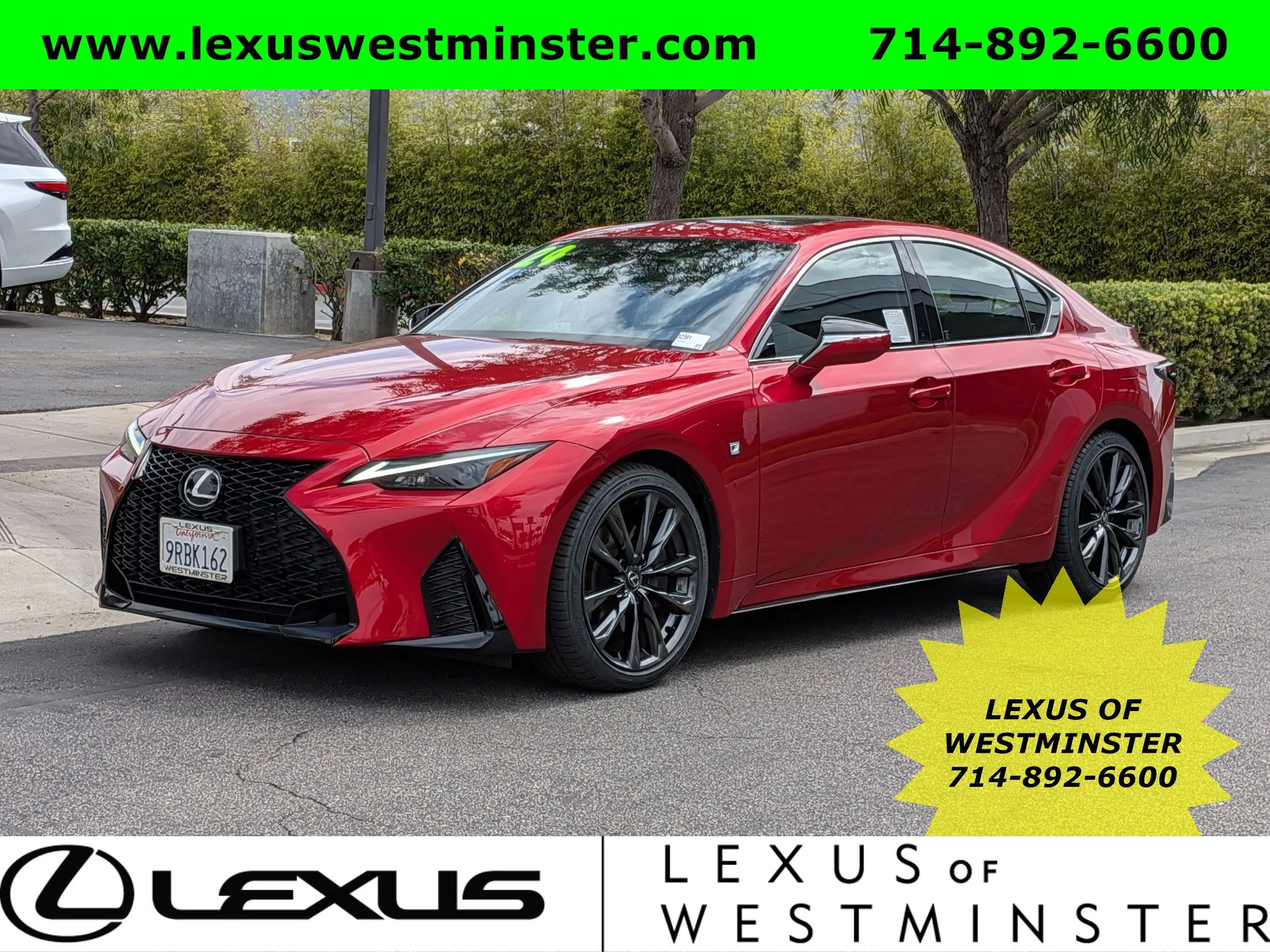 Certified Used 2024 INFRARED Lexus IS 350 F SPORT image 1
