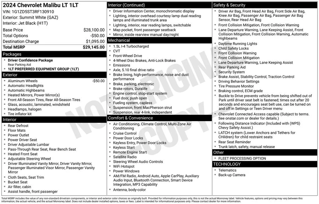 Used 2024 White Chevrolet LT image 28