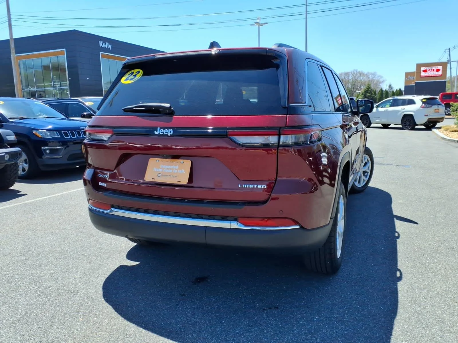 Certified Used 2023 Velvet Red Pearlcoat Jeep Limited image 8