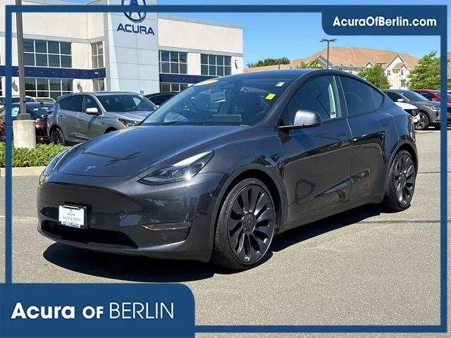 Used 2024 Gray Tesla Performance image 1