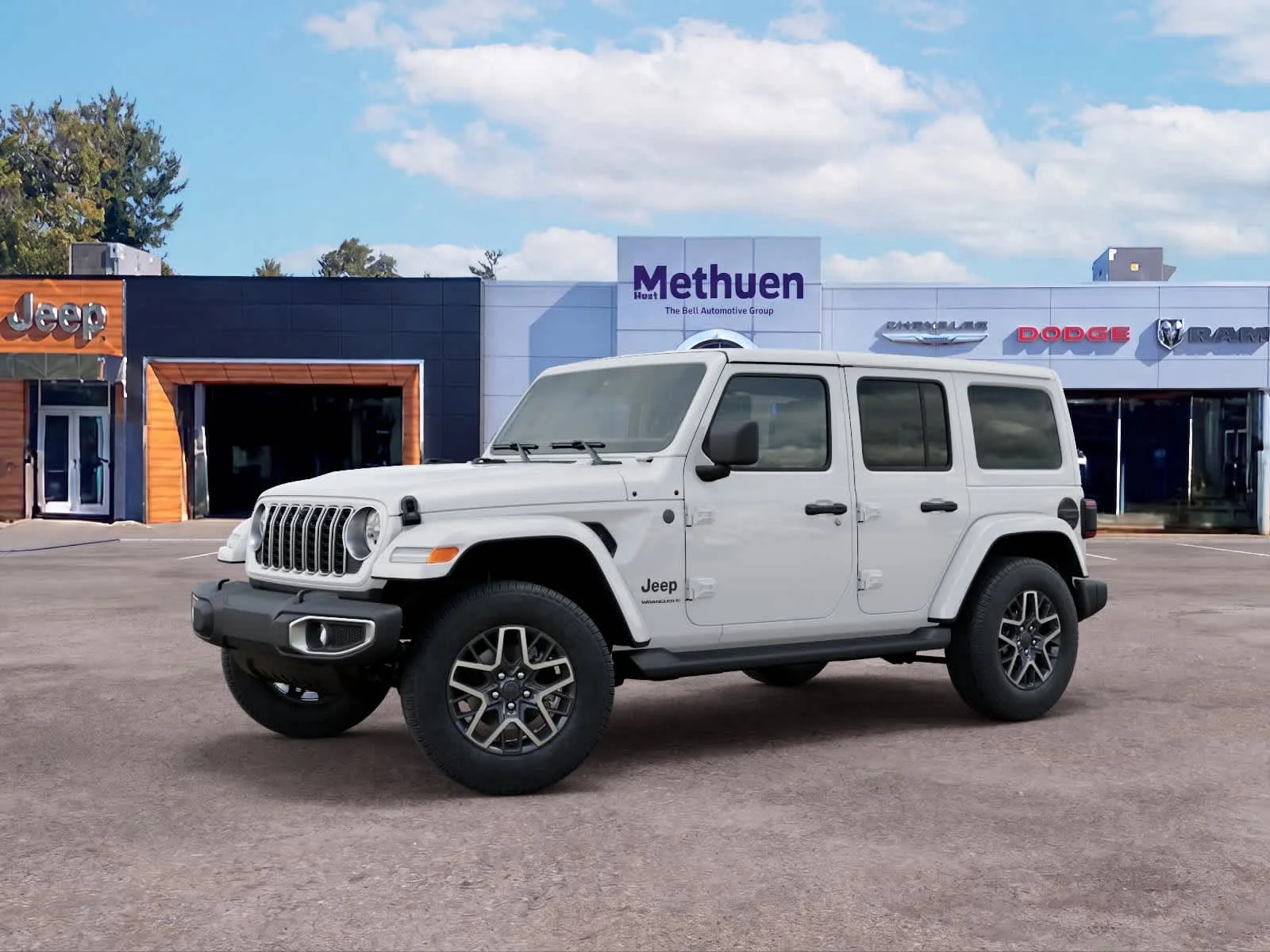 New 2026 Bright White Clearcoat Jeep Sahara image 2