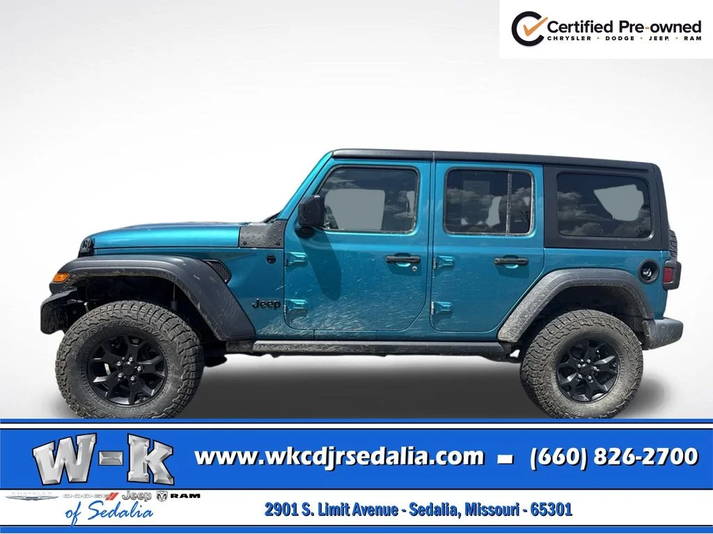 Certified Used 2020 Teal Jeep Unlimited Sport image 10