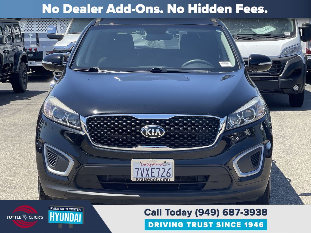 Used 2017 EBONY BLACK KIA L image 2